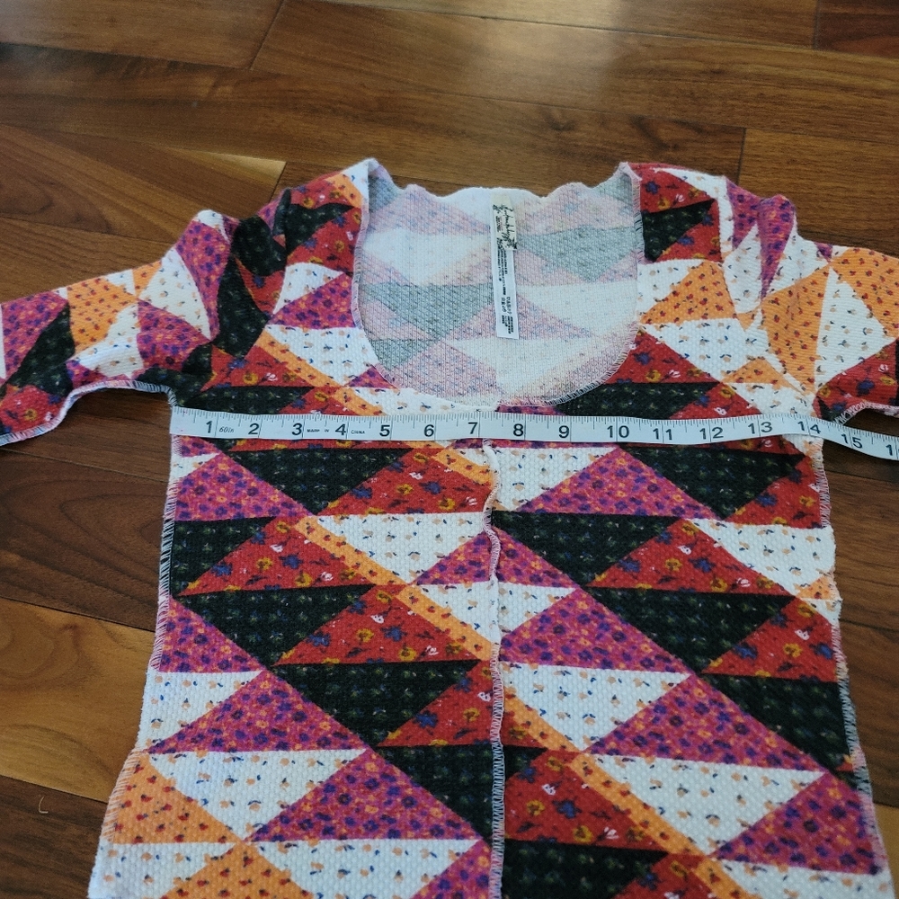 Free People Intimately, Cropped Patchwork Thermal… - image 6